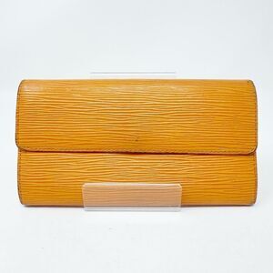 LOUIS VUITTON | Tangerine Orange Epi Long Wallet